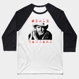 merle haggard visual art Baseball T-Shirt